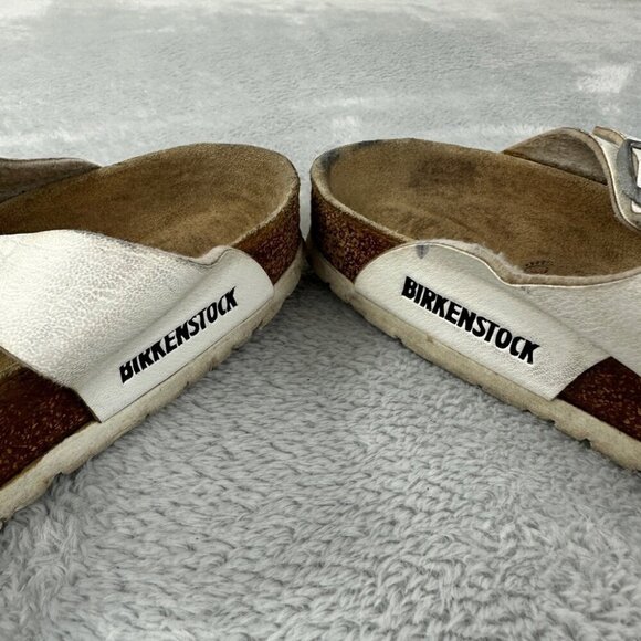 Birkenstock Gizeh White Leather Sandals Women’s Size 39 EU Regular - Picture 6 of 11